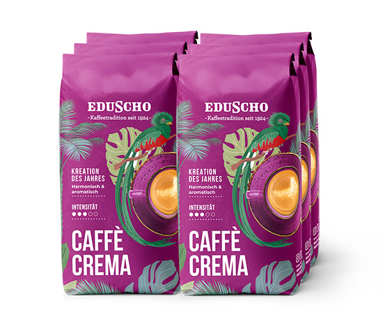 Eduscho Caffè Crema Kreation des Jahres - 6x 1 kg Ganze Bohne