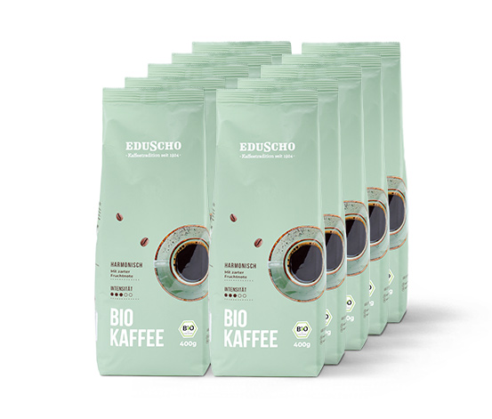 Eduscho Bio Kaffee - 10x 400 g Gemahlen