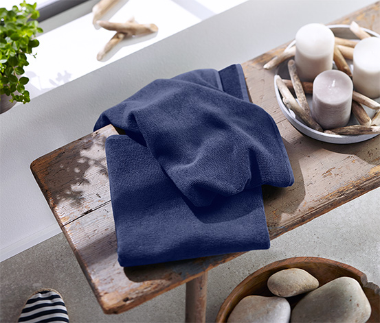 2 Frottier-Handtücher aus Bio-Baumwolle, blau online bestellen bei Tchibo  309676