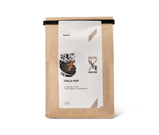 Rösterei Vier - Italo Pop Espresso - 500 g Ganze Bohne