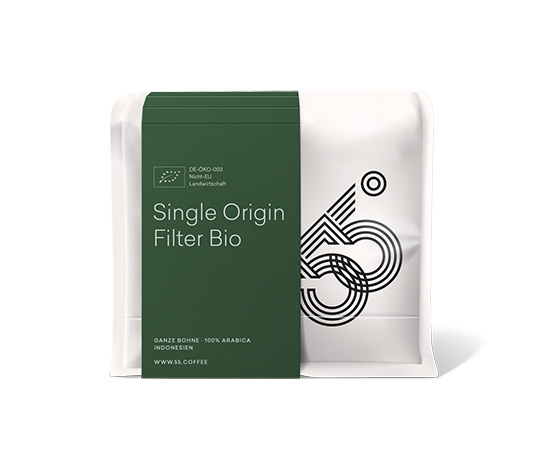 55 Degrees - Single Origin Filter Bio (Pongo) - 250 g Ganze Bohne