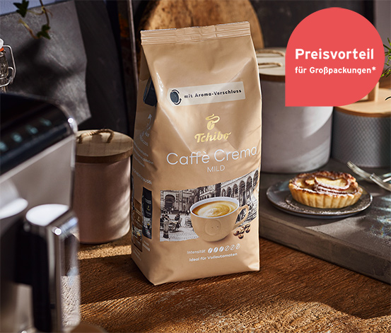 Caffè Crema Mild – 8x 1 kg Ganze Bohne
