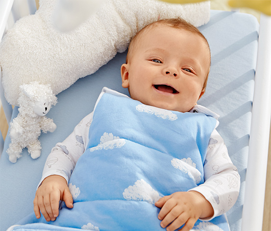 Baby Schlafsack Baumwolle Wattiert Kinder Mädchen Junge Blau Rosa Tcm Tchibo 
