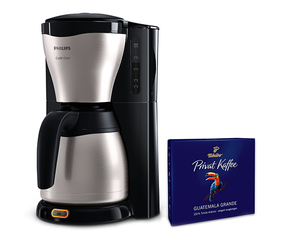 HD7546/20 Gratis-Kaffee) (inkl. Café 489248 bei bestellen Gaia Philips Tchibo Filterkaffeemaschine online