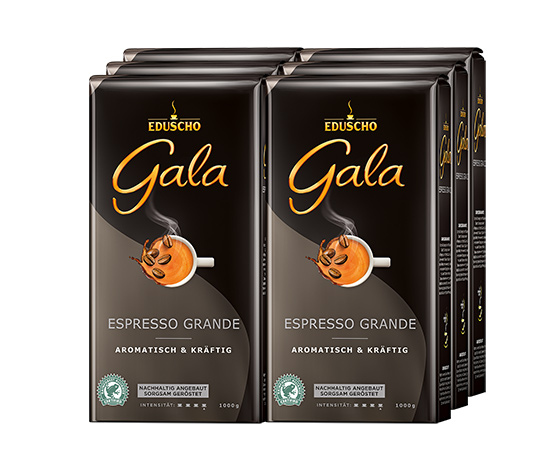 Gala Espresso Grande - 6x 1 kg Ganze Bohne