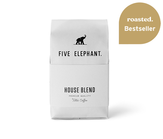 Five Elephant - House Blend Filterkaffee - 250 g Ganze Bohne