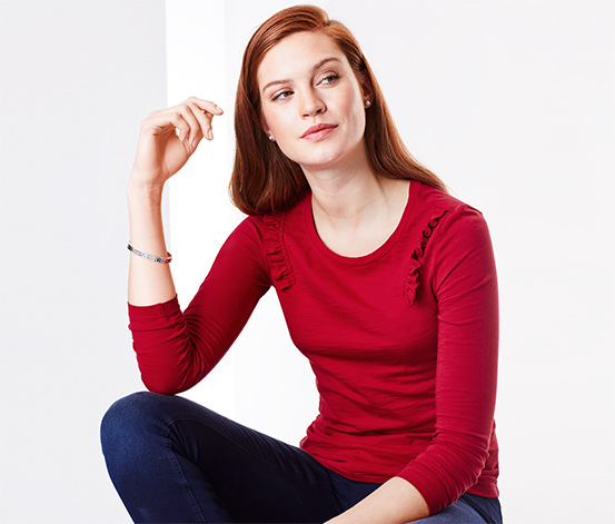 Shirt mit Rüschen