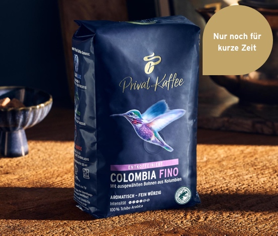 Privat Kaffee Colombia Fino (entkoffeiniert) - 500 g Ganze Bohne