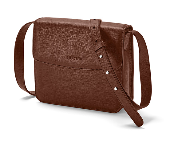 Leder Umhangetasche Goldpfeil braun online bestellen bei Tchibo 681185