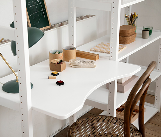 Regal »Storey« mit Tischplatte ca. 80 cm weiß online bestellen QV8226