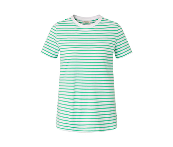 Gestreiftes T-Shirt, grün-weiß online bestellen bei Tchibo 661990