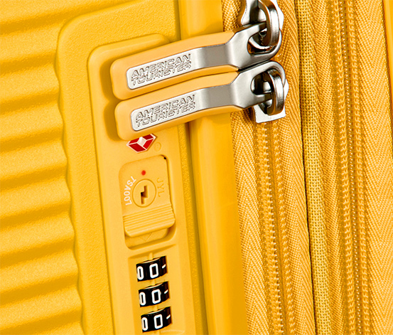 American tourister yellow suitcase best sale