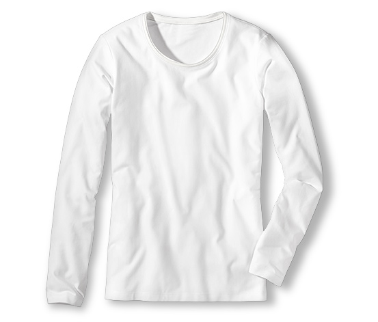 Tchibo online Bio-Baumwolle, Langarmshirt bei 333354 mit weiß bestellen