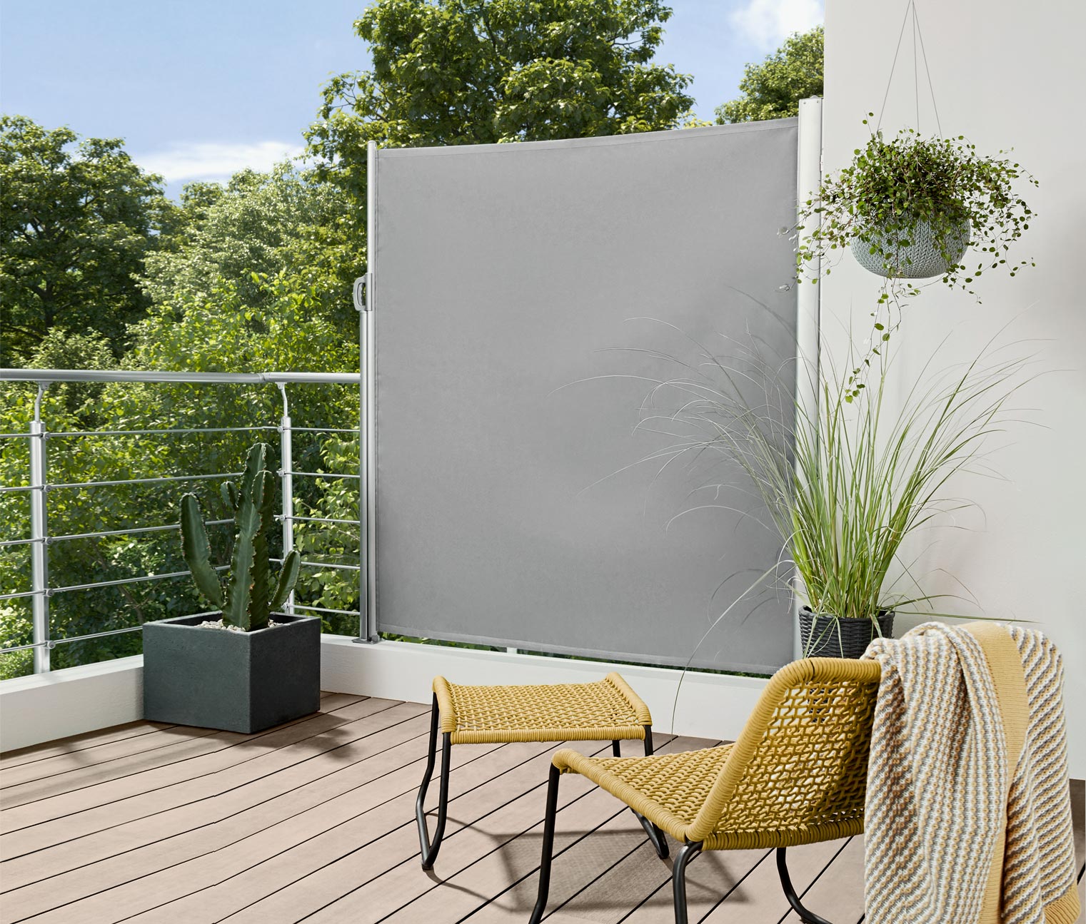 Seitenmarkise 180 x 300 cm, hellgrau online bestellen bei Tchibo 375978