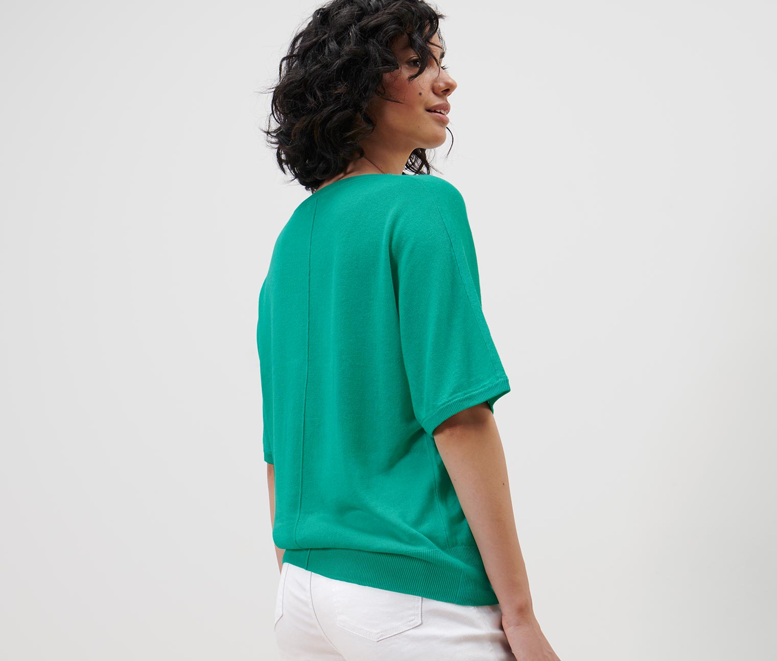 Thumbnail - Tchibo - Feinstrick-Shirt mit Leinen - Damen - Gr. XL - blau