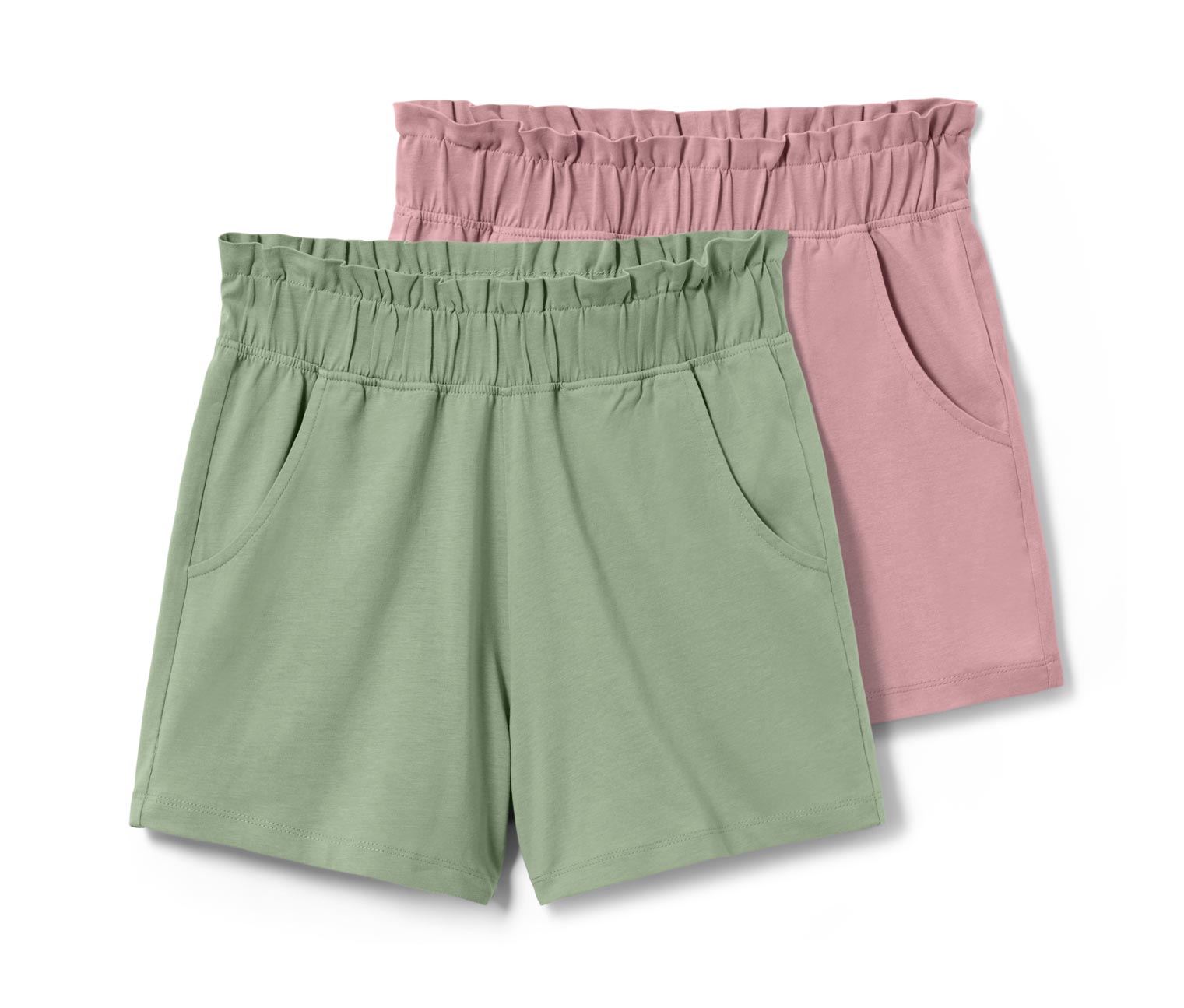 Thumbnail - Tchibo - 2 Kinder-Jersey-Shorts - Gr. 158/164 - grün