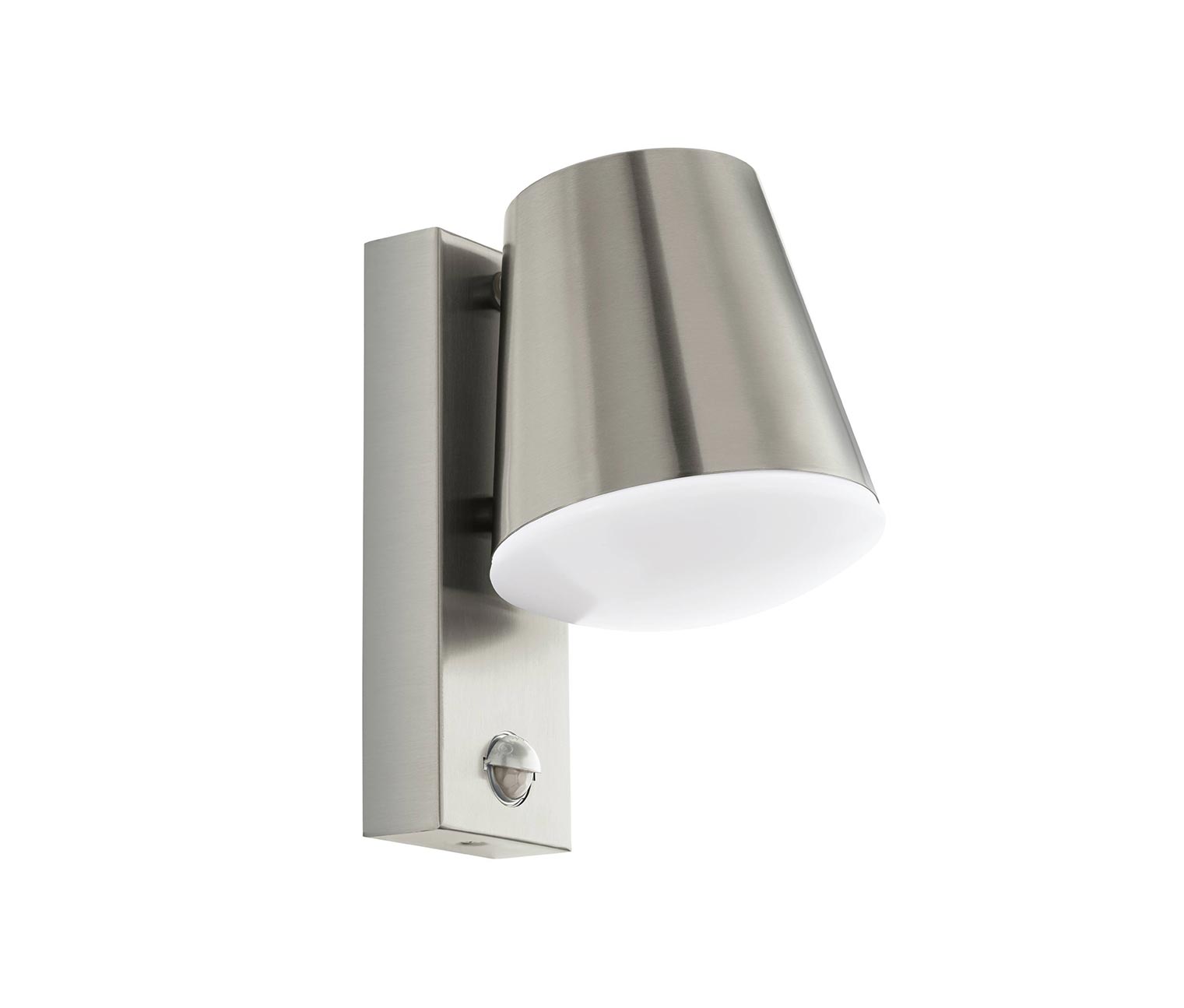 Thumbnail - Eglo Outdoor-Wandleuchte »Caldiero« - 14x18,5x24cm - silber - Edelstahl / Kunststoff