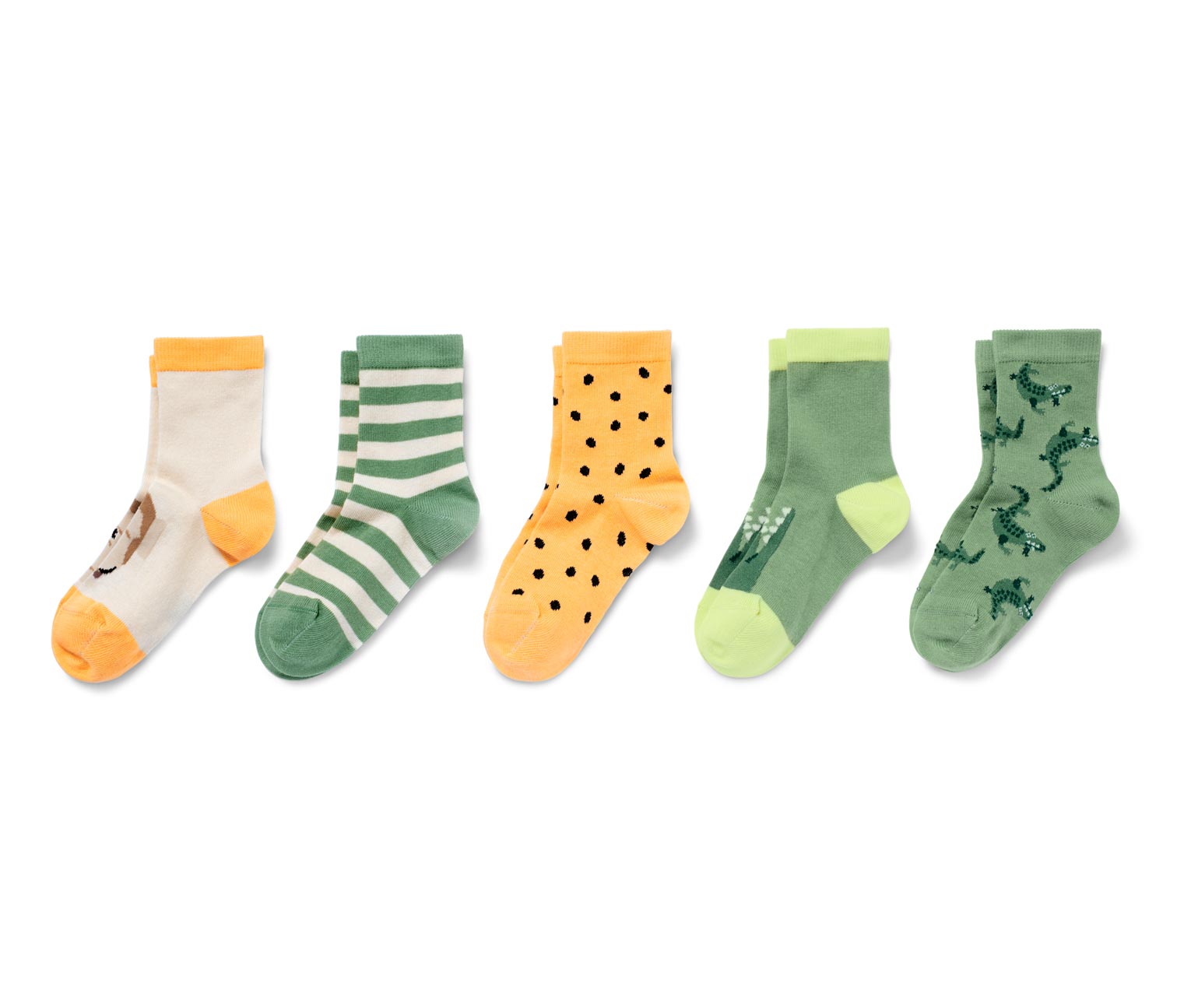 Thumbnail - Tchibo - 5 Paar Kinder-Socken - Gr. 23-26 - schwarz/jacquard