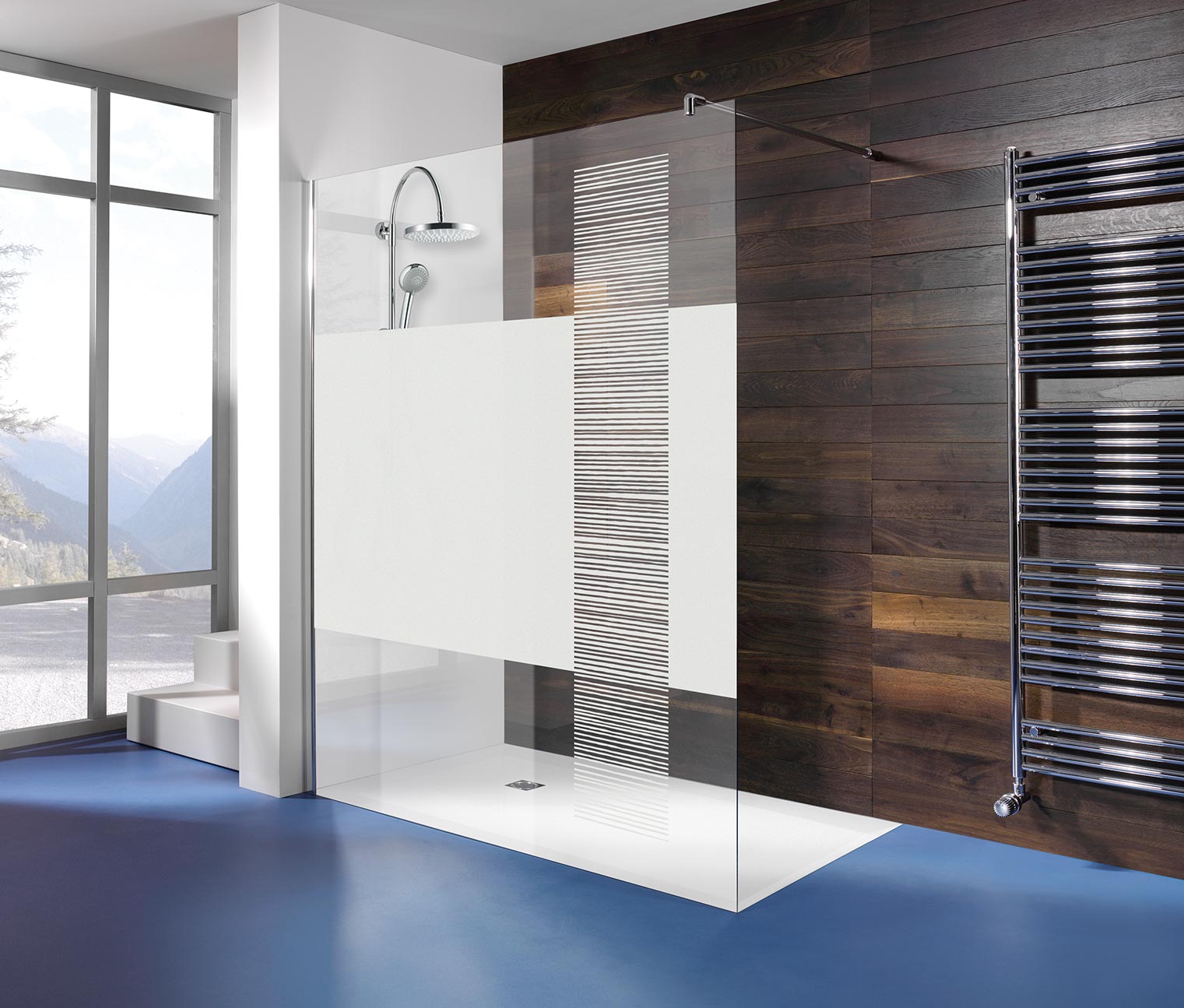 Thumbnail - Breuer®-Dusche »Entra« – Duschwand - Gr. 1,40 - silber