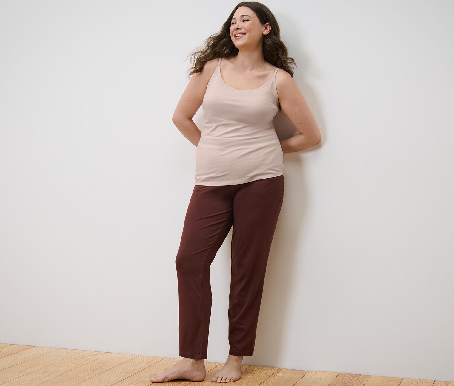 Thumbnail - Tchibo - Pyjamahose - Damen - Gr. XL - braun
