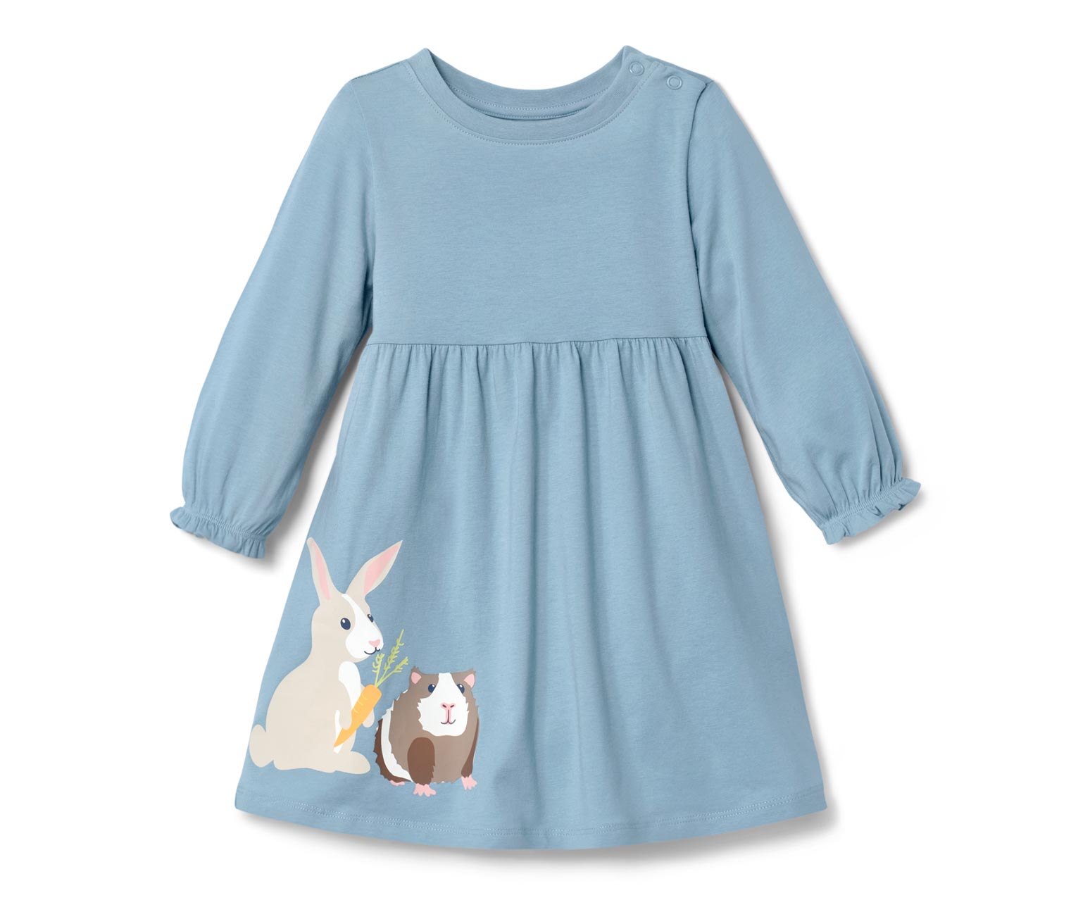 Thumbnail - Tchibo - Kleinkind-Jerseykleid - Mädchen - Gr. 122/128 - hellblau