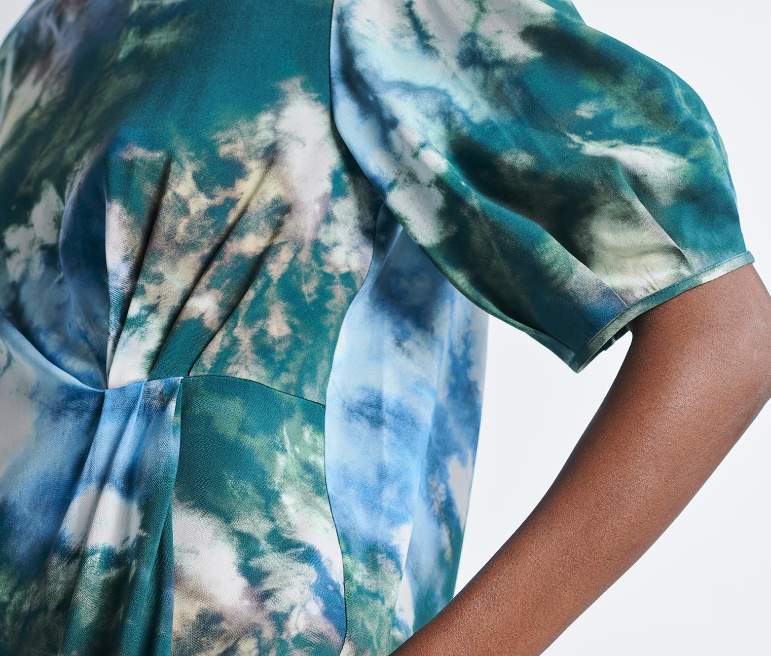 Thumbnail - Tchibo - Bluse mit Falten - Damen - Gr. 34 - blau