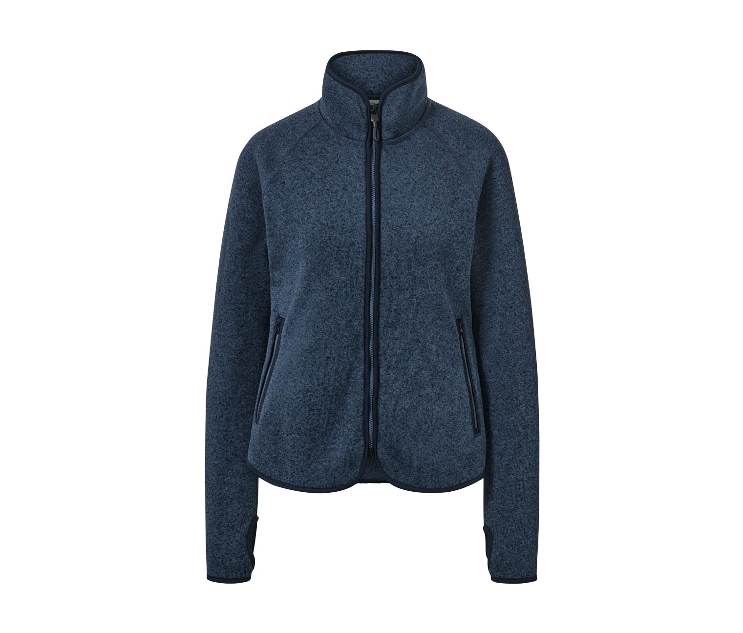 Thumbnail - Tchibo - Strickfleece-Jacke - Damen - Gr. XS - dunkelblau