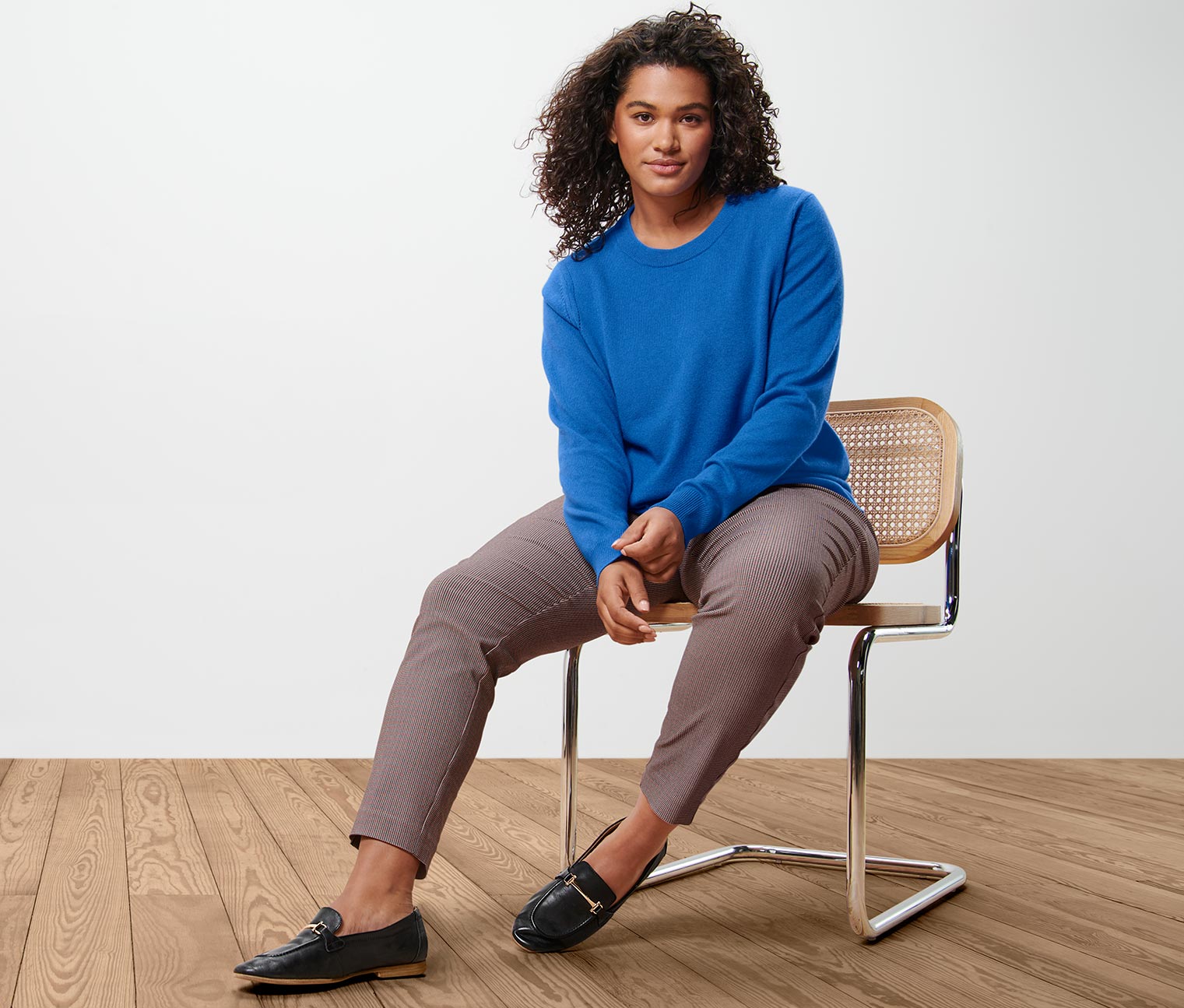 Thumbnail - Tchibo - Feinstrickpullover mit Cashmere - Damen - Gr. XXL - blau