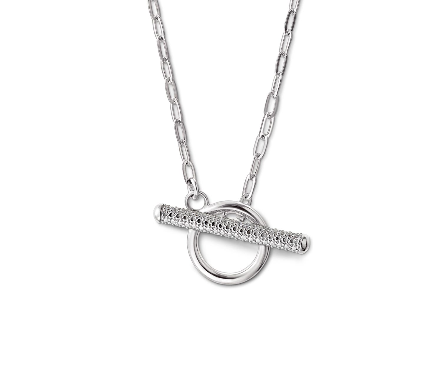 Thumbnail - Tchibo - 925 Silber Kette Sparkling T-Bar - silber