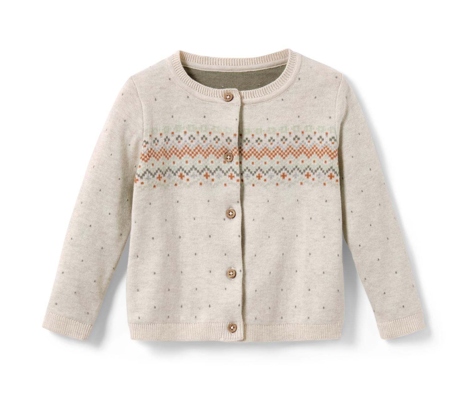 Thumbnail - Tchibo - Kinder-Strickjacke - Herren - Gr. 122/128 - beige/jacquard
