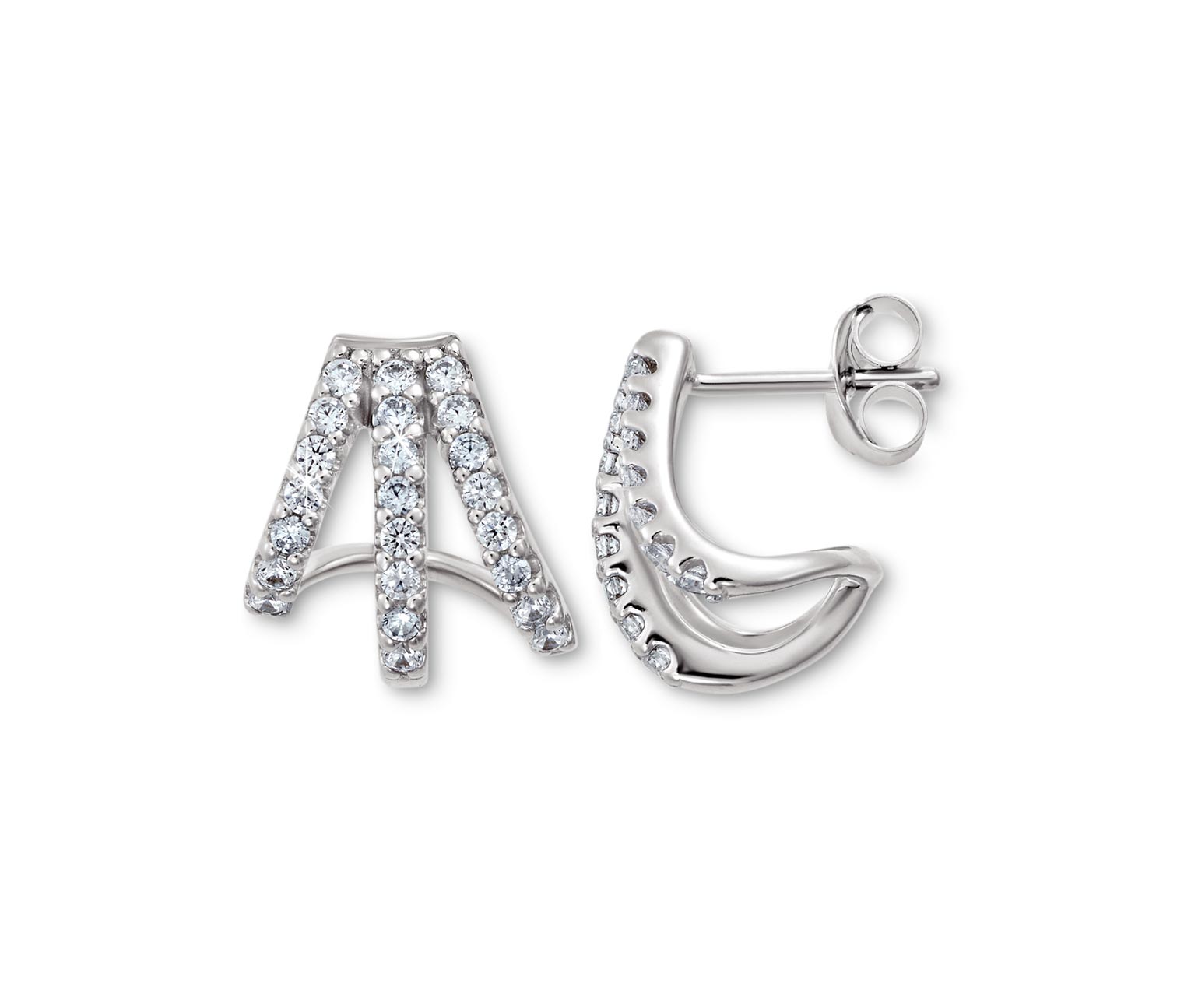 Thumbnail - Tchibo - 925 Silber Creolen Triple - silber