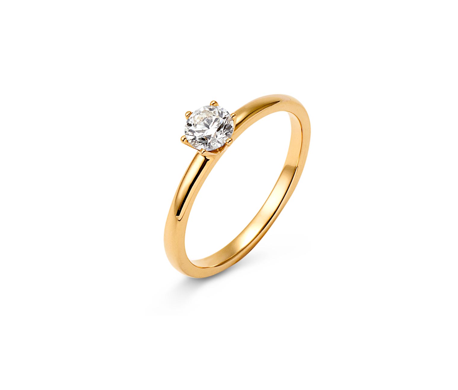Thumbnail - Tchibo - 585 Gold-Ring mit Brillant - Gr. 19
