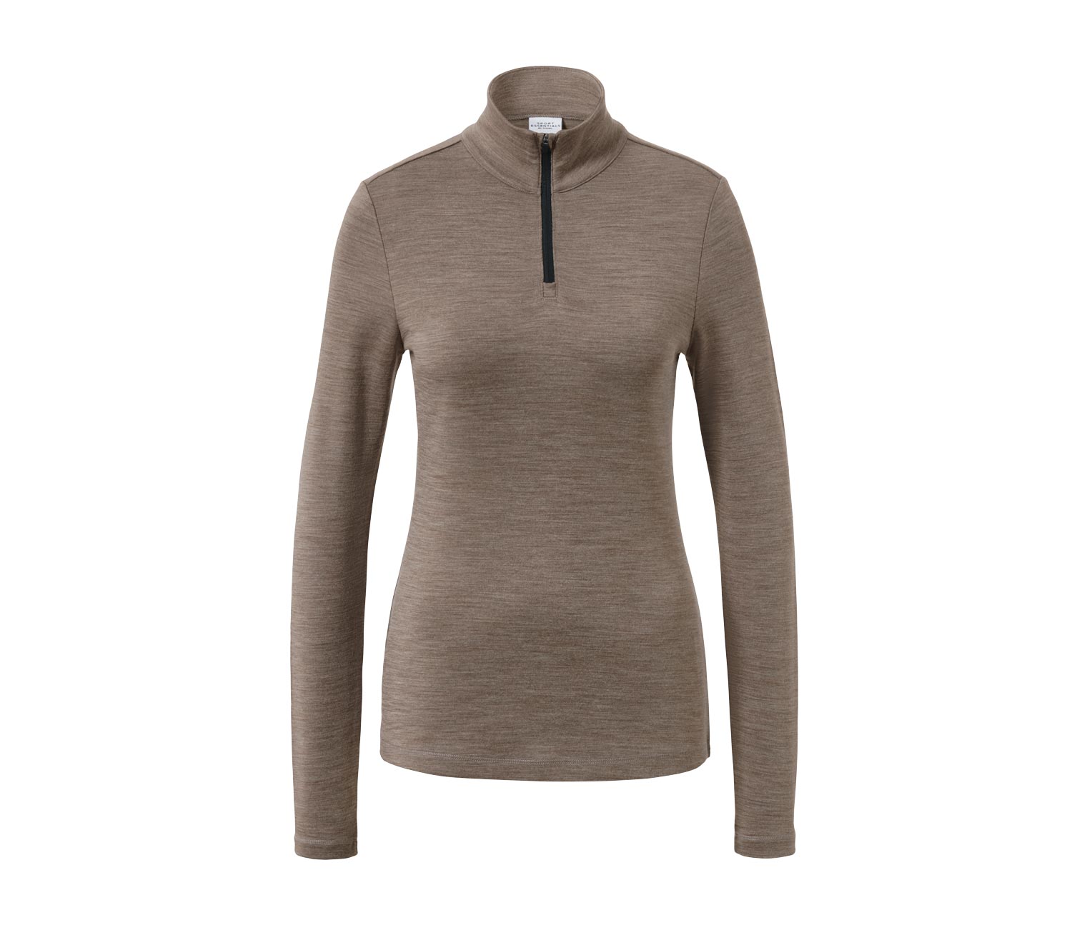 Thumbnail - Tchibo - Shirt mit RWS-zertifizierter Wolle - Damen - Gr. L - taupe