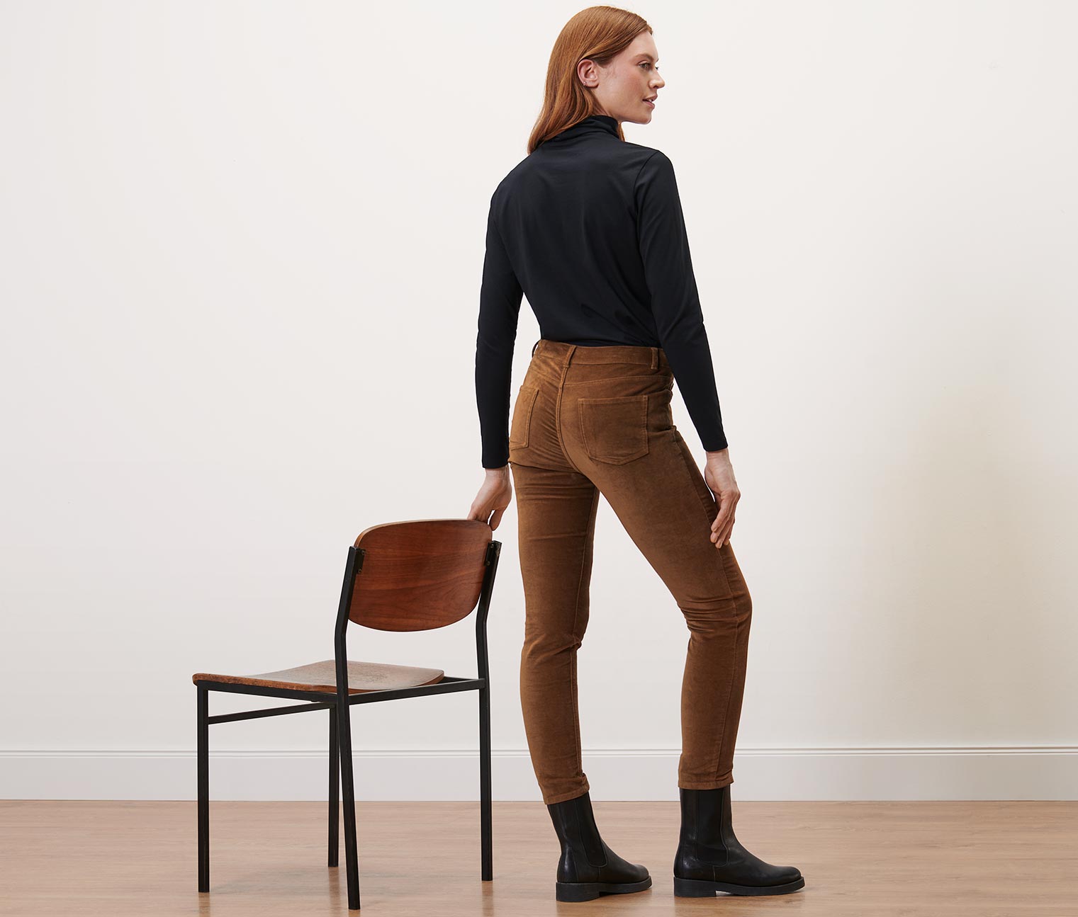Thumbnail - Tchibo - Samthose - Damen - Gr. 40 - cognac