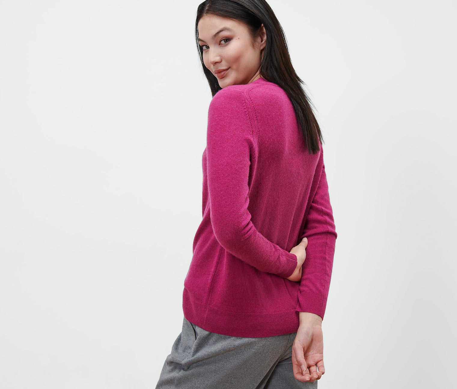 Thumbnail - Tchibo - Feinstrickpullover mit Cashmere - Damen - Gr. S - rot