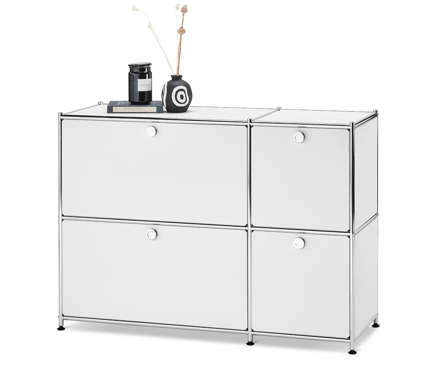 Thumbnail - Tchibo - Sideboard »Cn3« mit 4 Klappen - 115,5x40x82,5cm - chrom - Stahl / Aluminium / Kunststoff