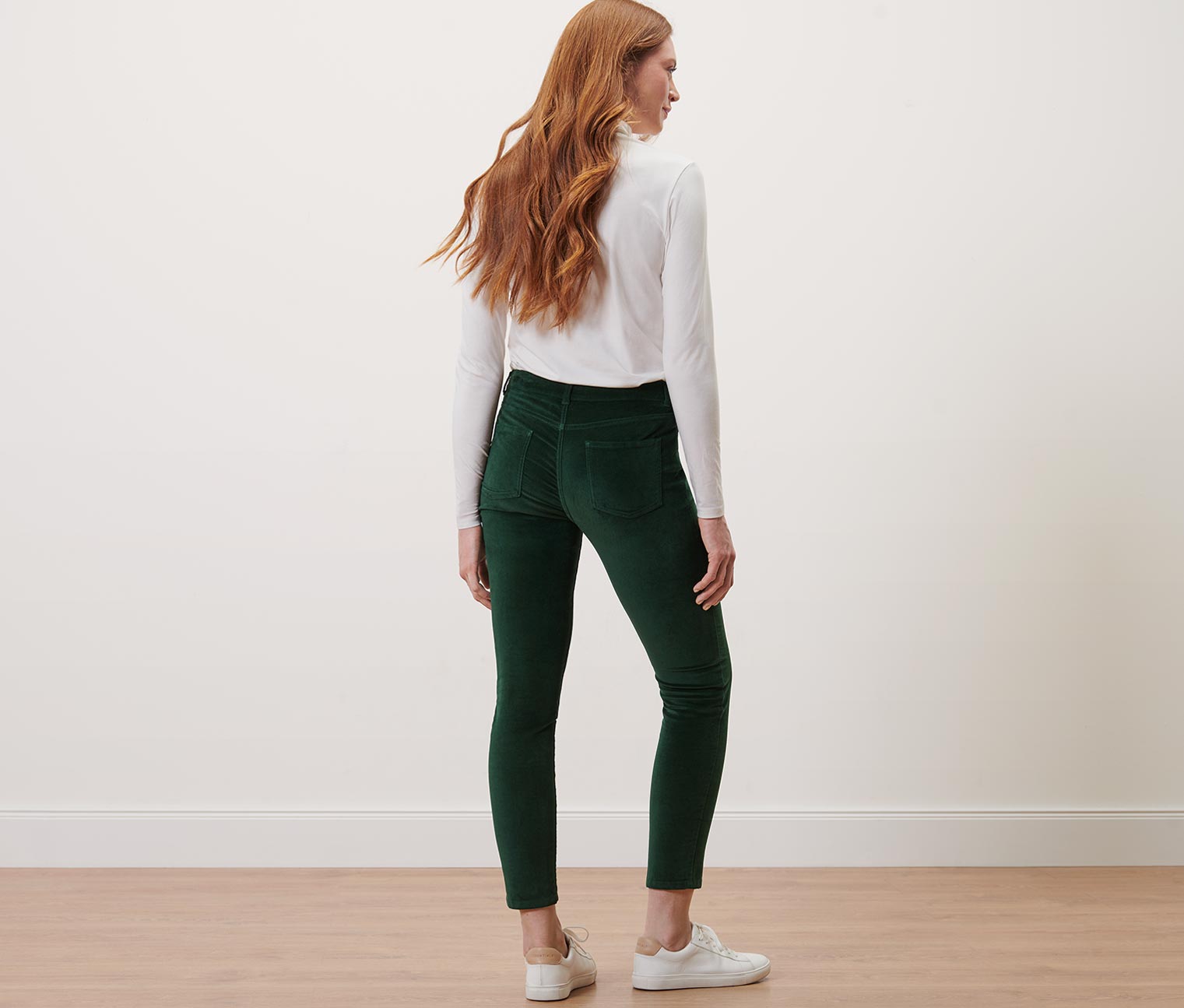Thumbnail - Tchibo - Samthose - Damen - Gr. 38 - dunkelgrün