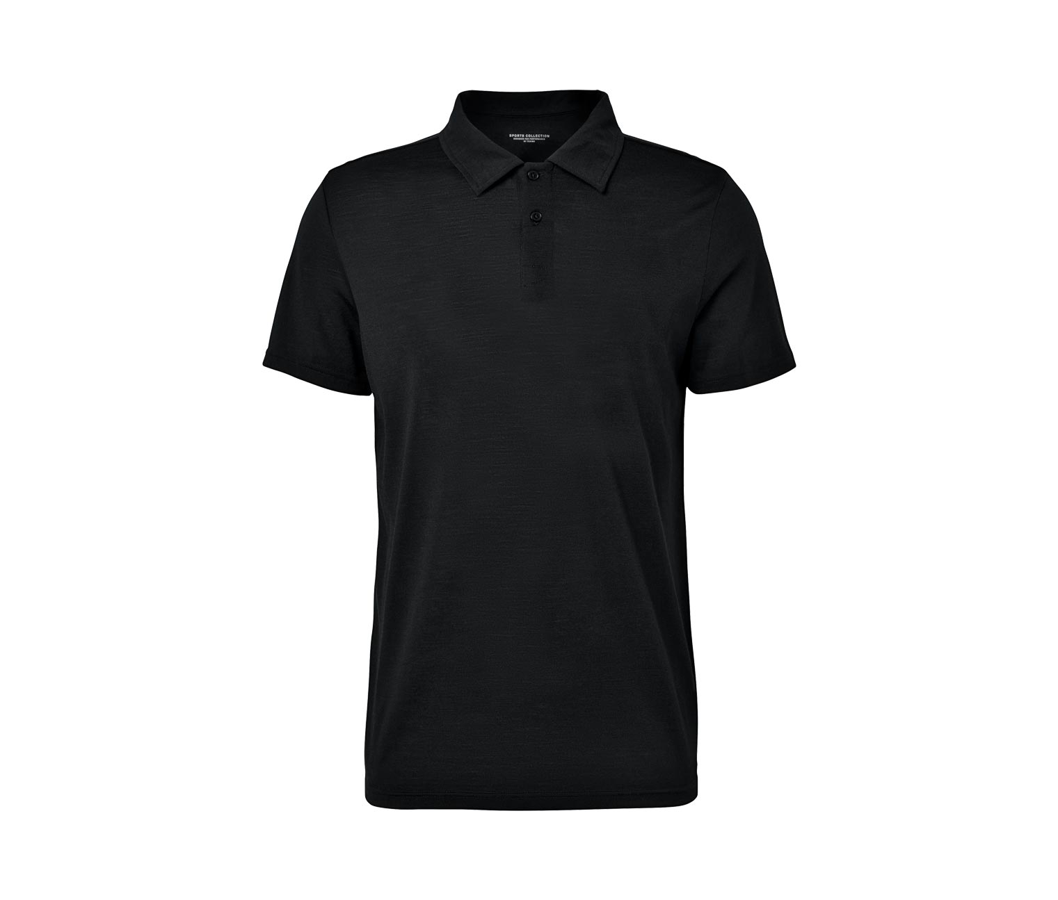 Thumbnail - Tchibo - Poloshirt mit Merinowolle - Herren - Gr. L - schwarz