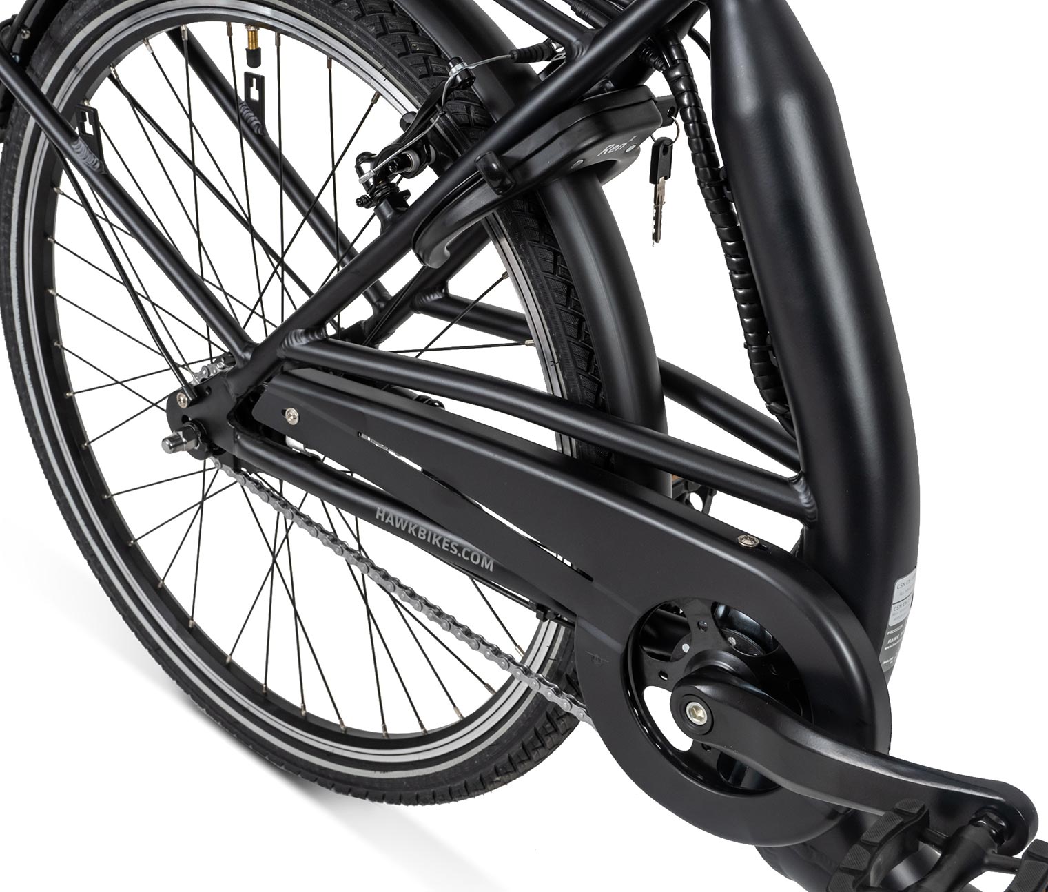 Thumbnail - Hawk E-City Comfort Fahrrad - schwarz