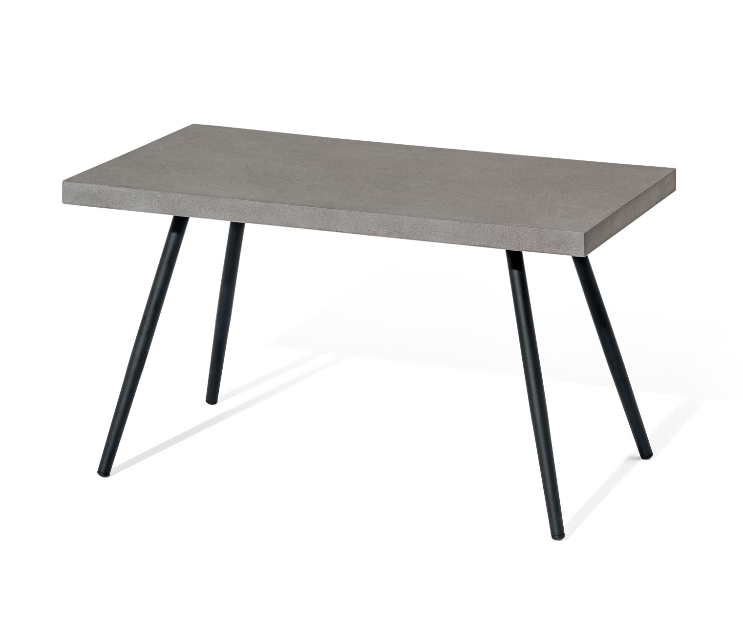 Thumbnail - Tchibo - Couchtisch mit Polyzement-Tischplatte - 90x50x50cm - schwarz - Polyzement / Stahl / Stahl