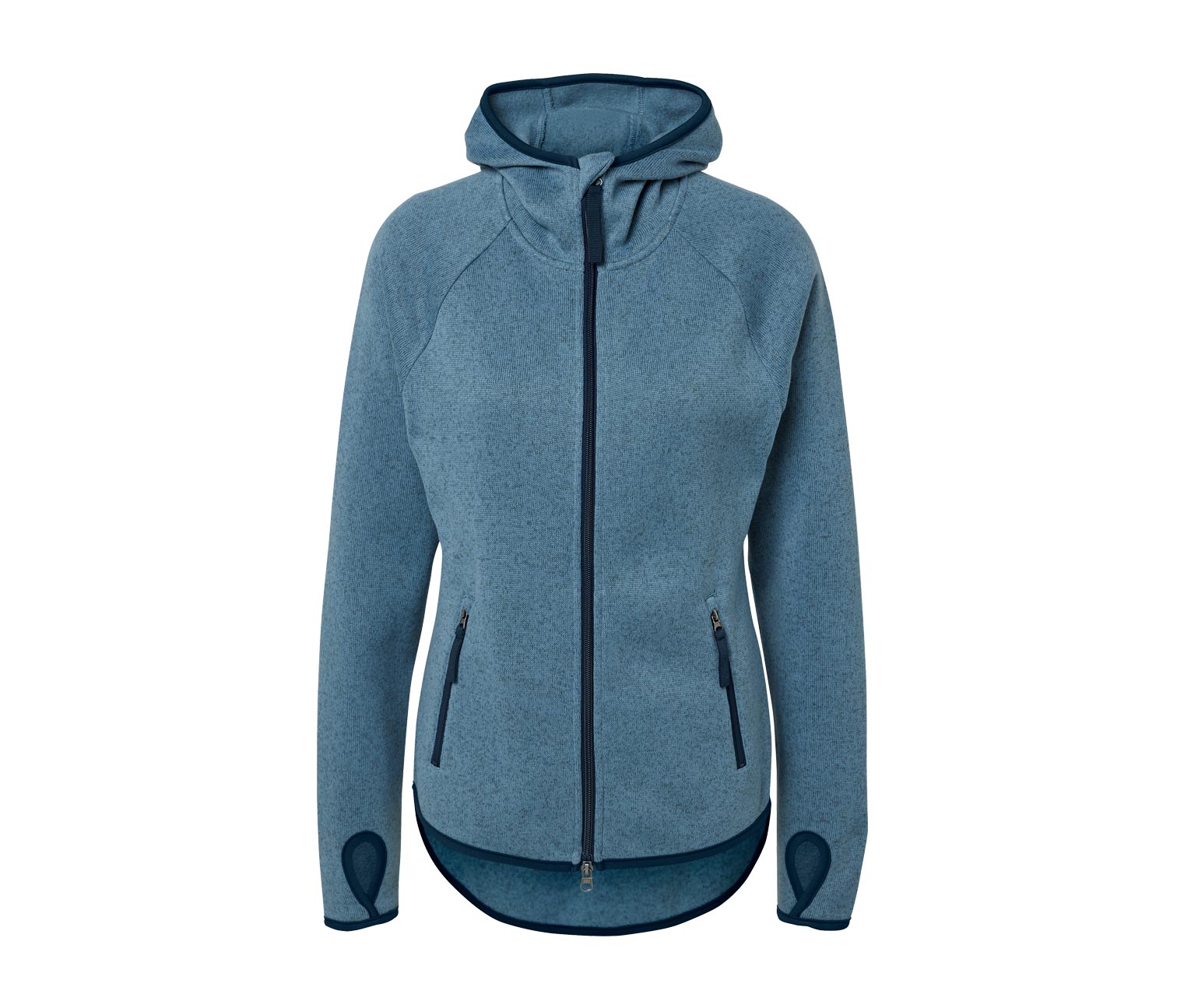 Thumbnail - Tchibo - Strickfleece-Jacke - Damen - Gr. S - blau