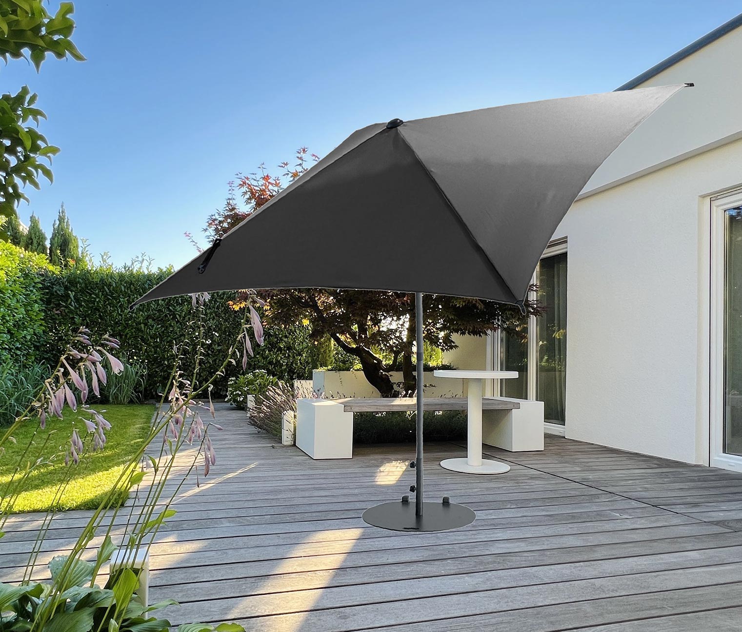 Thumbnail - Leco Marktschirm* - 183x13x13cm - anthrazit - Stahl / Polyester
