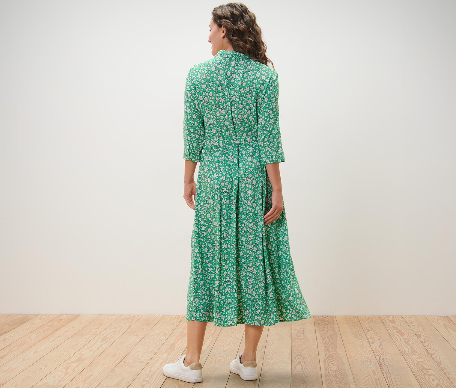 Thumbnail - Tchibo - Bedrucktes Hemdblusenkleid - Damen - Gr. 42 - creme/geblümt