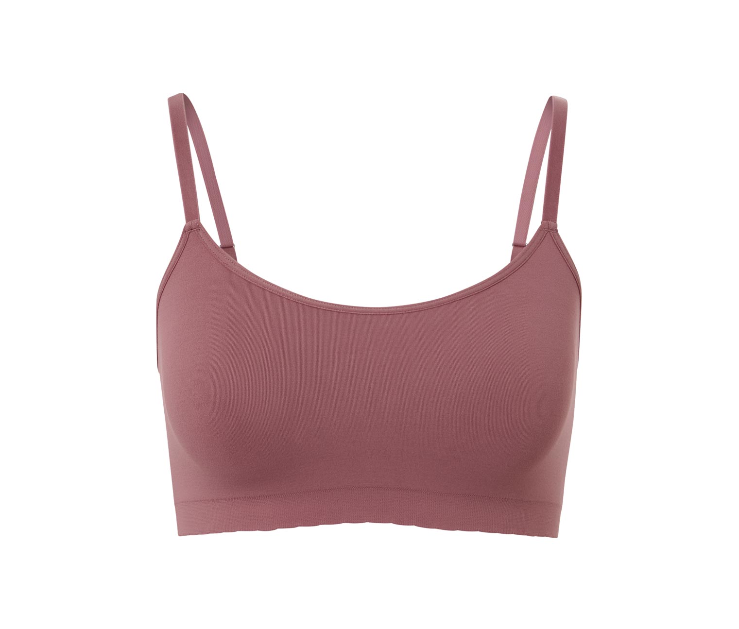 Thumbnail - Tchibo - Seamless-Bustier mit Spitze - Damen - Gr. L - braun