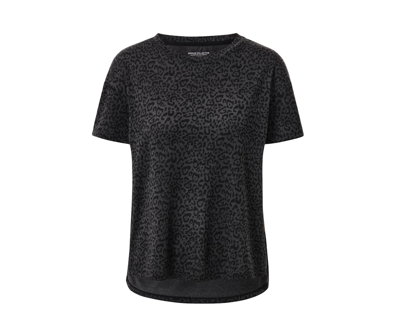 Thumbnail - Tchibo - Sportshirt - Damen - Gr. L - anthrazit/print