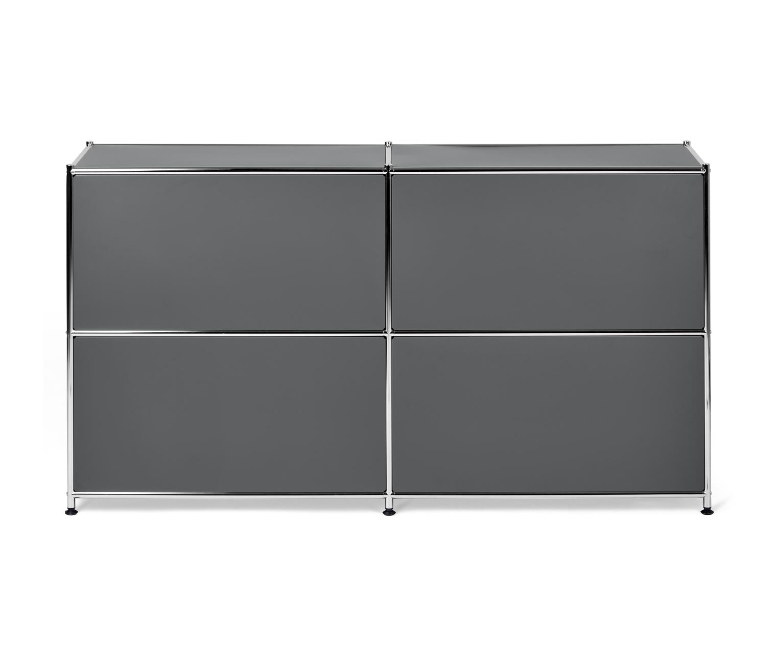 Thumbnail - Tchibo - Sideboard »Cn3« mit vier Klappen - 152x40x82,5cm - chrom - Stahl / Aluminium / Kunststoff