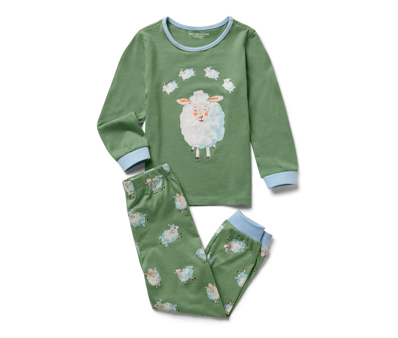Thumbnail - Tchibo - Kinder-Pyjama - Jungen - Gr. 86/92 - blau/print