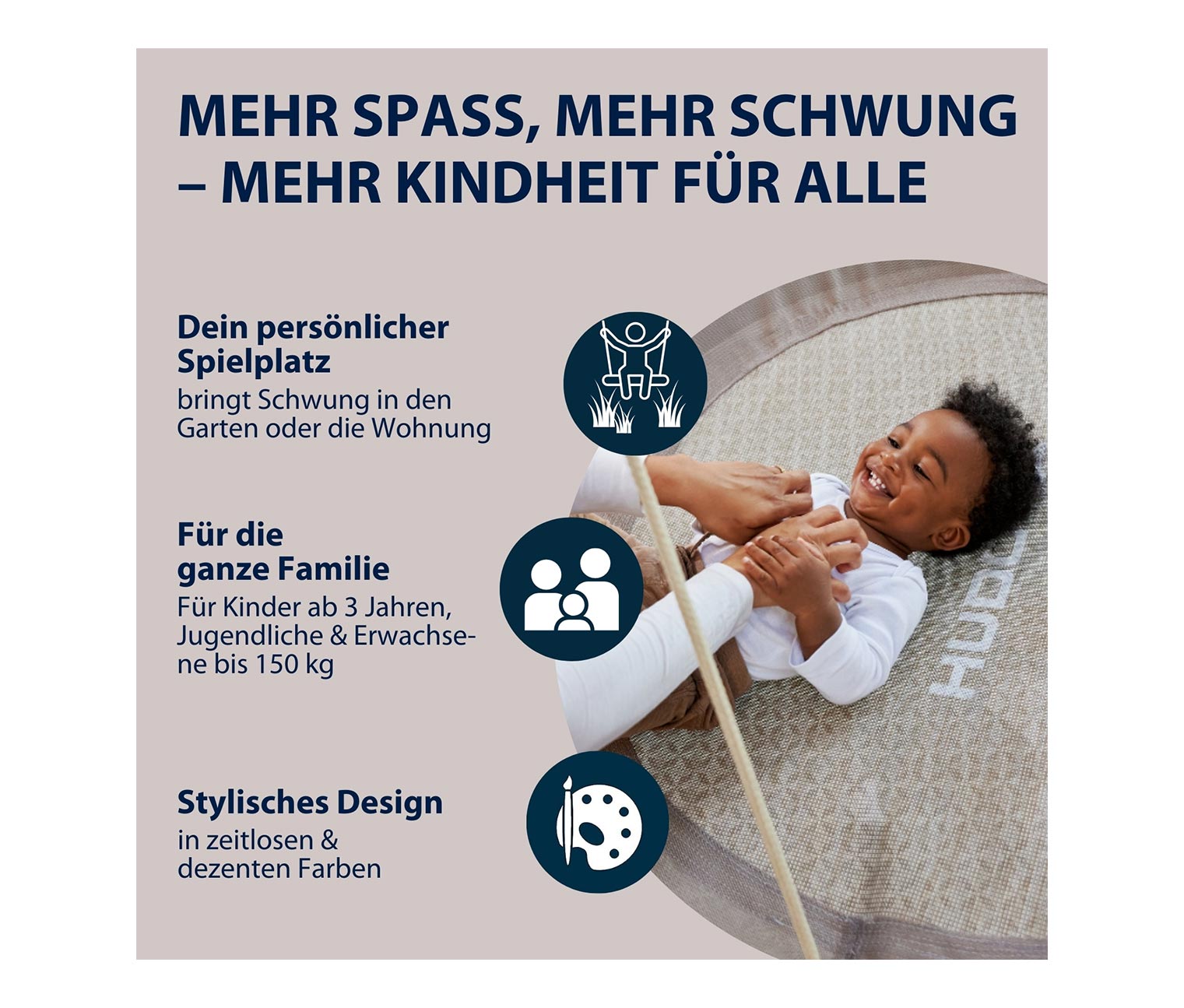 Thumbnail - Hudora Nestschaukel »Lounge« - beige