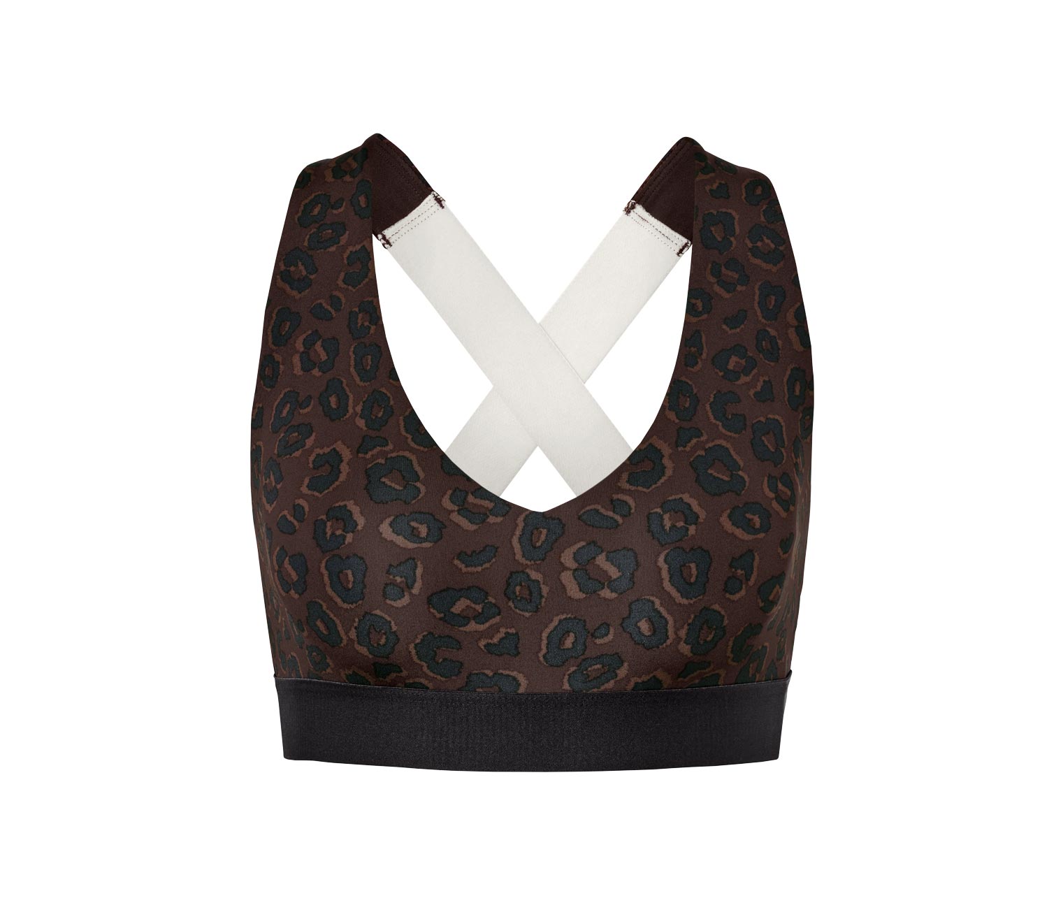 Thumbnail - Tchibo - Sport-Bustier - Damen - Gr. XS - schwarz/print