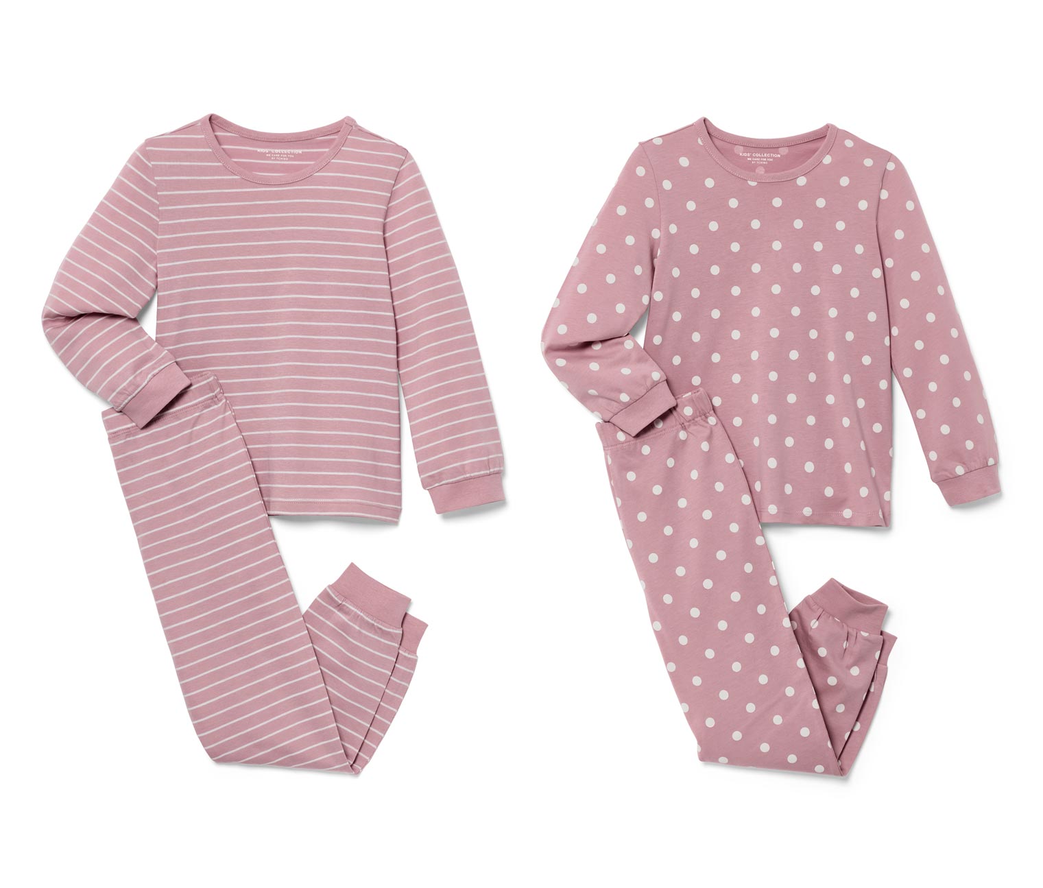 Thumbnail - Tchibo - 2 Kinder-Pyjamas - Mädchen - Gr. 134/140 - weiß